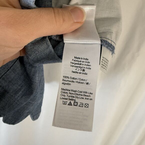 J. Crew Shorts Women's 12 Blue Flat Front Slit Pockets 4" Inseam 100% Cotton - Picture 6 of 8